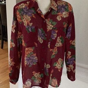 Floral Button-Up Shirt